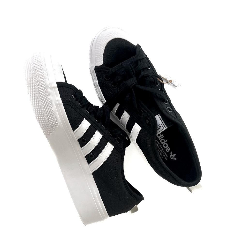 Adidas - Women’s Nizza Platform Sneaker (Black, 10.5)